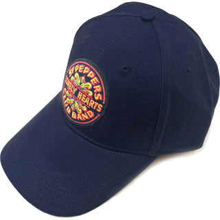 The Beatles Baseball Cap: Sgt Pepper Drum (Navy Blue)