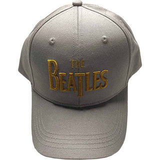 The Beatles Baseball Cap: Gold Drop T Logo