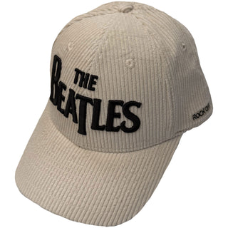 The Beatles Baseball Cap: Drop T Logo & Apple Corduroy (Natural)