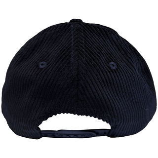 The Beatles Baseball Cap: Drop T Logo & Apple Corduroy (Navy Blue)