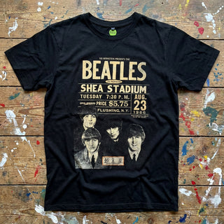 The Beatles Carbon T-Shirt: Shea '66 (Black)
