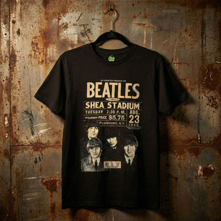 The Beatles Carbon T-Shirt: Shea '66 (Black)