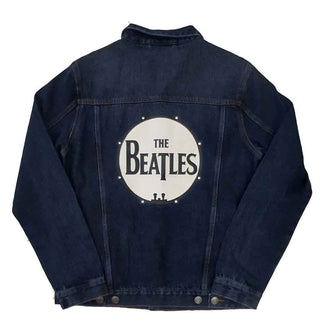 The Beatles Denim Jacket: Drum Logo (Back Print)