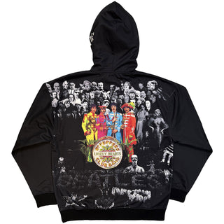 The Beatles Pullover Hoodie: Sgt Pepper (Black) (All Over Print)
