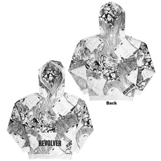 The Beatles Pullover Hoodie: Revolver (White) (All Over Print)