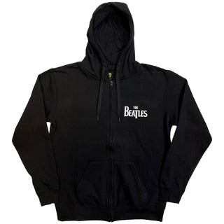 The Beatles Zipped Hoodie: Drop T Logo (Back Print)