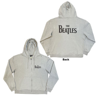 The Beatles Zipped Hoodie: Drop T Logo (Back Print)