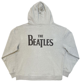 The Beatles Zipped Hoodie: Drop T Logo (Back Print)