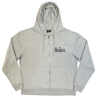 The Beatles Zipped Hoodie: Drop T Logo (Back Print)