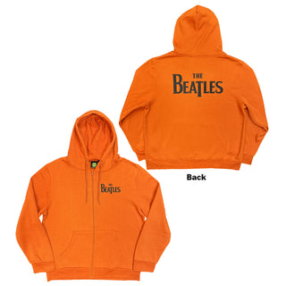 The Beatles Zipped Hoodie: Drop T Logo (Back Print)