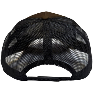 The Beatles Mesh Back Cap: Drop T Logo & Apple (Brown & Black)