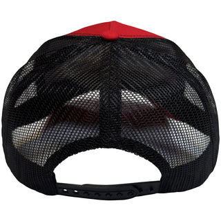 The Beatles Mesh Back Cap: Drop T Logo & Apple (Red & Black)