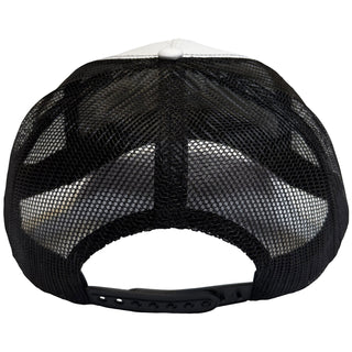 The Beatles Mesh Back Cap: Drop T Logo & Apple (Black & White)