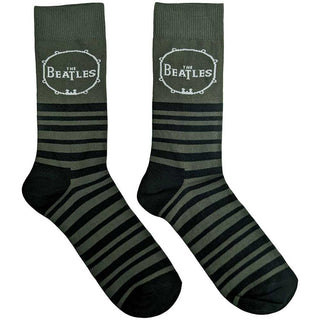 The Beatles Unisex Ankle Socks: Drum & Stripes