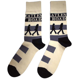 The Beatles Unisex Ankle Socks: Abbey Road Crossing (Natural) (UK Size 4 - 7)