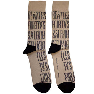 The Beatles Ankle Socks: For Sale Text Outlines Repeat