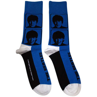 The Beatles Ankle Socks: A Hard Day's Night Headshots (Blue)