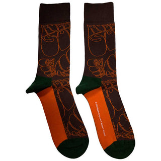 The Beatles Unisex Ankle Socks: Rubber Soul Text Outlines Repeat