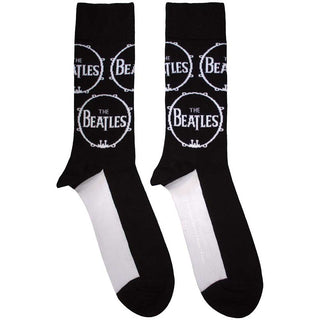 The Beatles Unisex Ankle Socks: Drum Logo Repeat