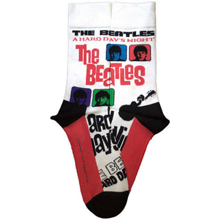 The Beatles Unisex Ankle Socks: A Hard Day's Night Colours (White) (UK Size 4 - 7)