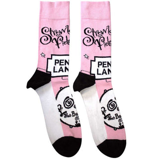 The Beatles Unisex Ankle Socks: Strawberry Fields/Penny Lane