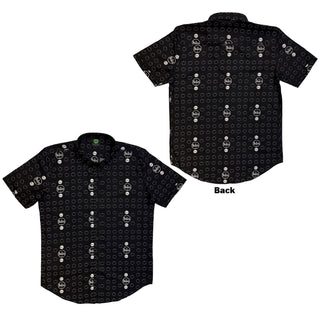 The Beatles Casual Shirt: Drum and Apples (All Over Print)