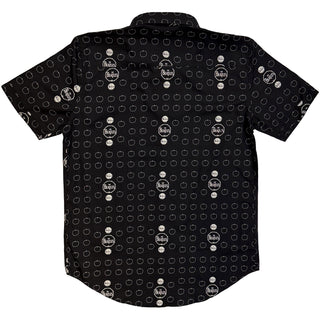 The Beatles Casual Shirt: Drum and Apples (All Over Print)