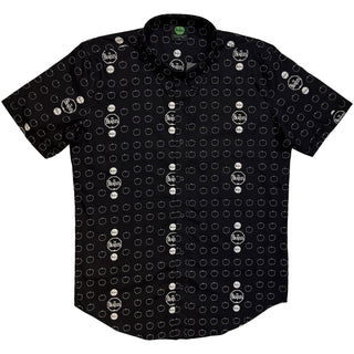 The Beatles Casual Shirt: Drum and Apples (All Over Print)