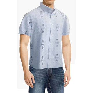 The Beatles Casual Shirt: Drum and Apples (All Over Print)