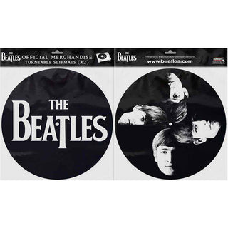 The Beatles Turntable Slipmat Set: Drop T Logo & Faces