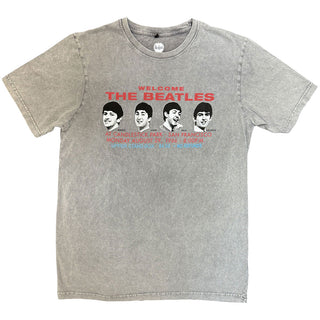 The Beatles Stone Wash T-Shirt: Candlestock Park Heads (Grey)