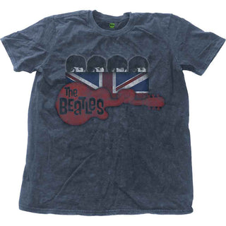 The Beatles T-Shirt: Guitar & Flag (Wash Collection)