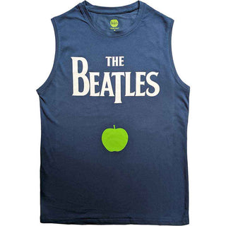 The Beatles Unisex Tank T-Shirt: Drop T Logo & Apple