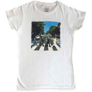The Beatles Ladies Slim Fit T-Shirt: Abbey Road