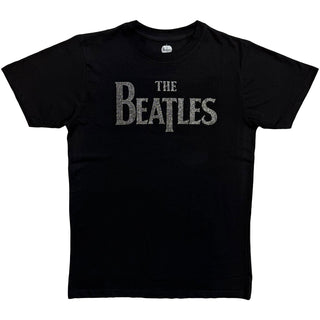 The Beatles Embellished T-Shirt: Drop T Logo (Diamante)