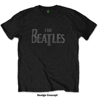 The Beatles Embellished T-Shirt: Drop T Logo (Diamante)