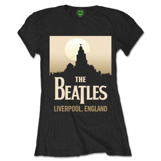 The Beatles Ladies Slim Fit T-Shirt: Liverpool, England