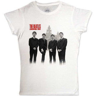 The Beatles Ladies Slim Fit T-Shirt: In Liverpool