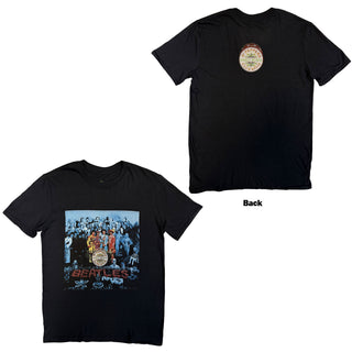 The Beatles T-Shirt: Sgt Pepper Blue (Back Print)