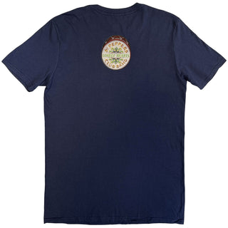 The Beatles T-Shirt: Sgt Pepper Blue (Back Print)