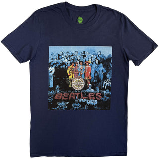 The Beatles T-Shirt: Sgt Pepper Blue (Back Print)