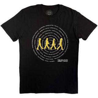 The Beatles T-Shirt: Abbey Road Songs Swirl (Foiled)
