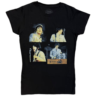 The Beatles Ladies Slim Fit T-Shirt: Shea Stadium Shots