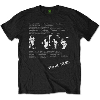 The Beatles T-Shirt: White Album Tracks (Back Print)