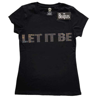 The Beatles Ladies Embellished T-Shirt: Let It Be