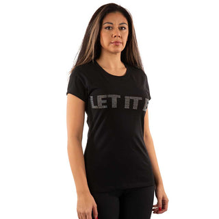 The Beatles Ladies Embellished T-Shirt: Let It Be