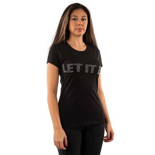 The Beatles Ladies Embellished T-Shirt: Let It Be