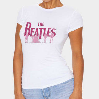The Beatles Hi-Build T-Shirt: Band Silhouettes