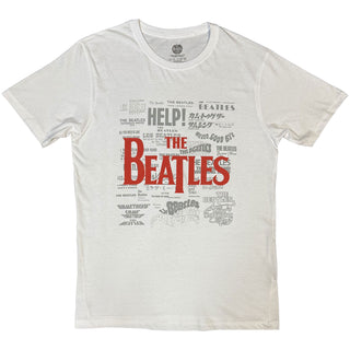 The Beatles Hi-Build T-Shirt: Titles & Logos