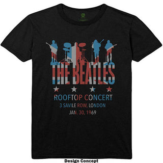 The Beatles T-Shirt: Rooftop Flag